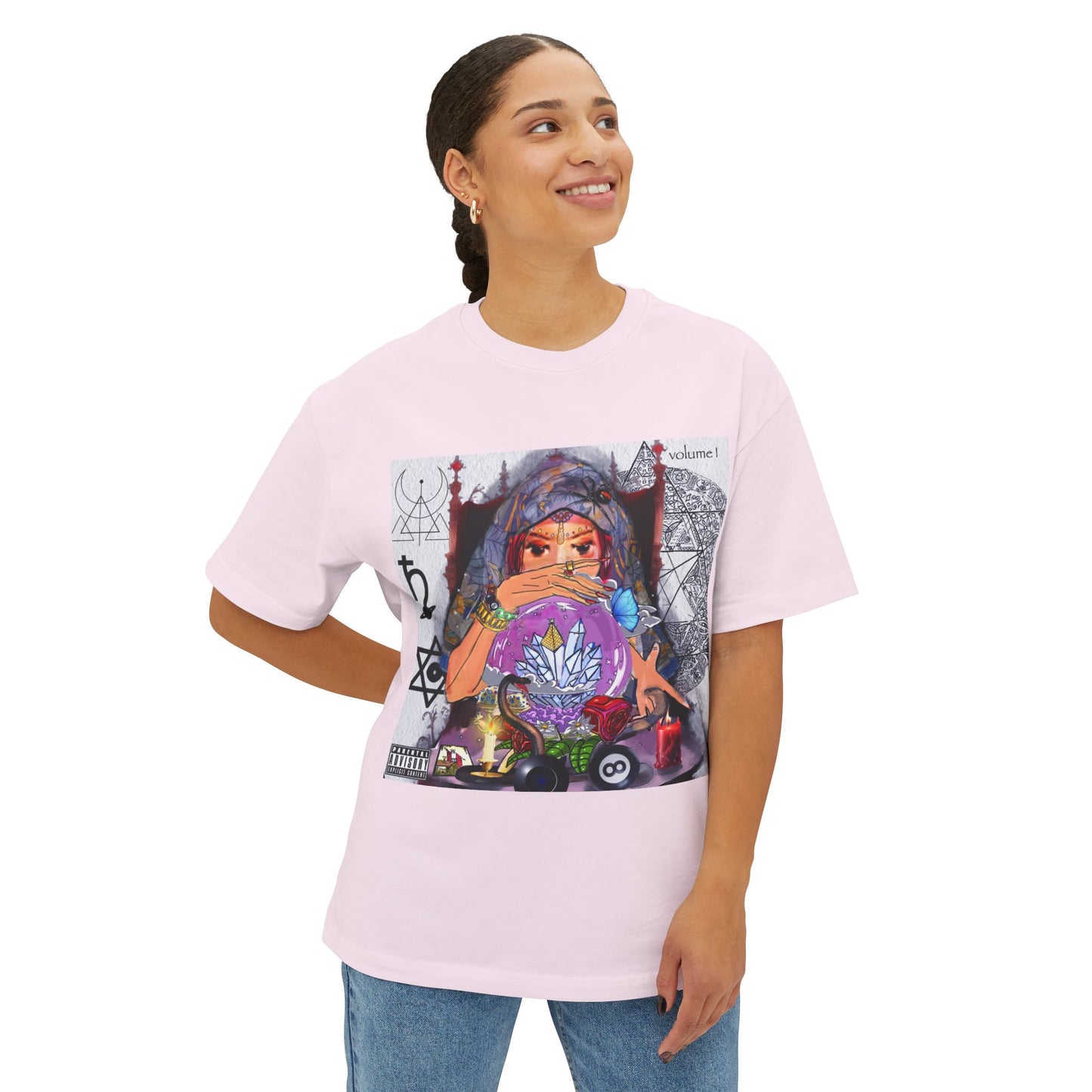 crystal ball pink short sleeve