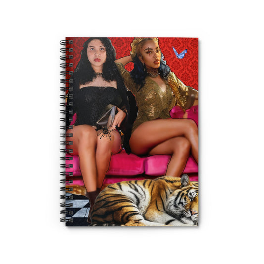 Chic Spiral Notebook - Fashion & Femininity, Journal for Women, Stylish Notebook, Unique Gifts, Creative Writing, Art Ideas