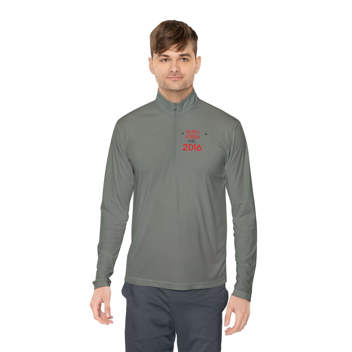 Quarter-Zip Pullover — "Quarter Brick Movement" Graphic Pullover (Bad Trip 2016)