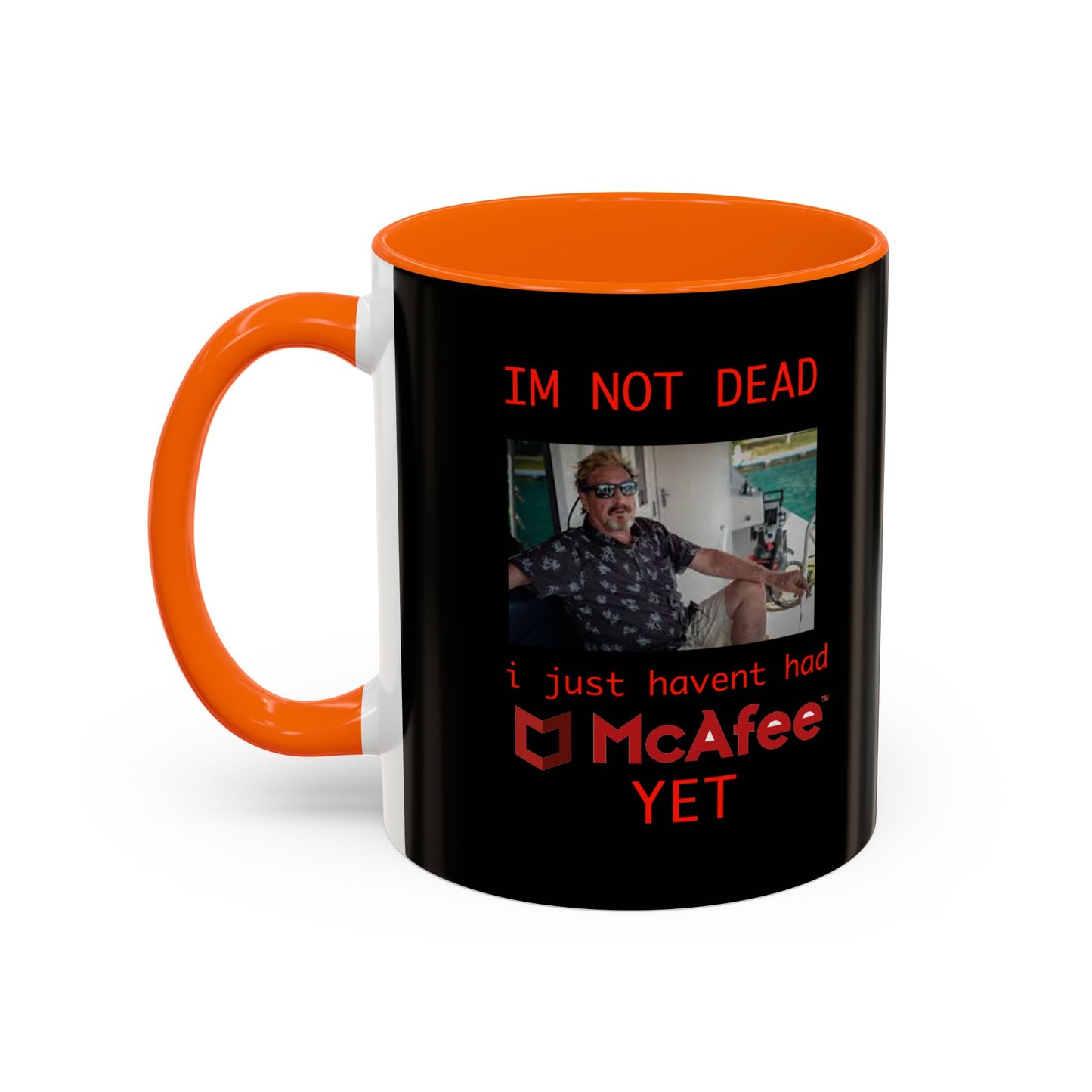 Bad Trip Coffee Mug — Funny McAfee Meme Accent Mug (11/15oz)