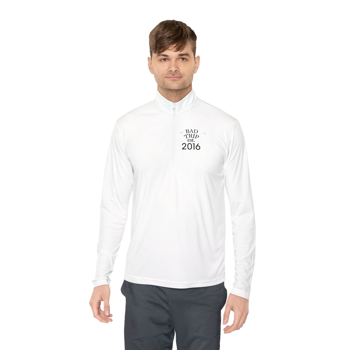 Quarter-Zip Pullover — "Quarter Brick Movement" Graphic Pullover (Bad Trip 2016)