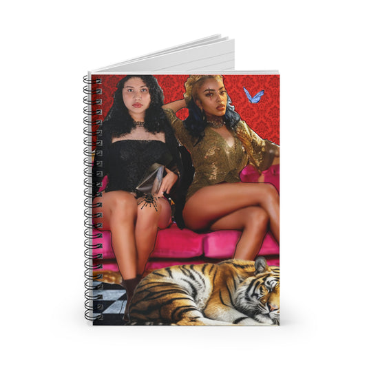 Chic Spiral Notebook - Fashion & Femininity, Journal for Women, Stylish Notebook, Unique Gifts, Creative Writing, Art Ideas